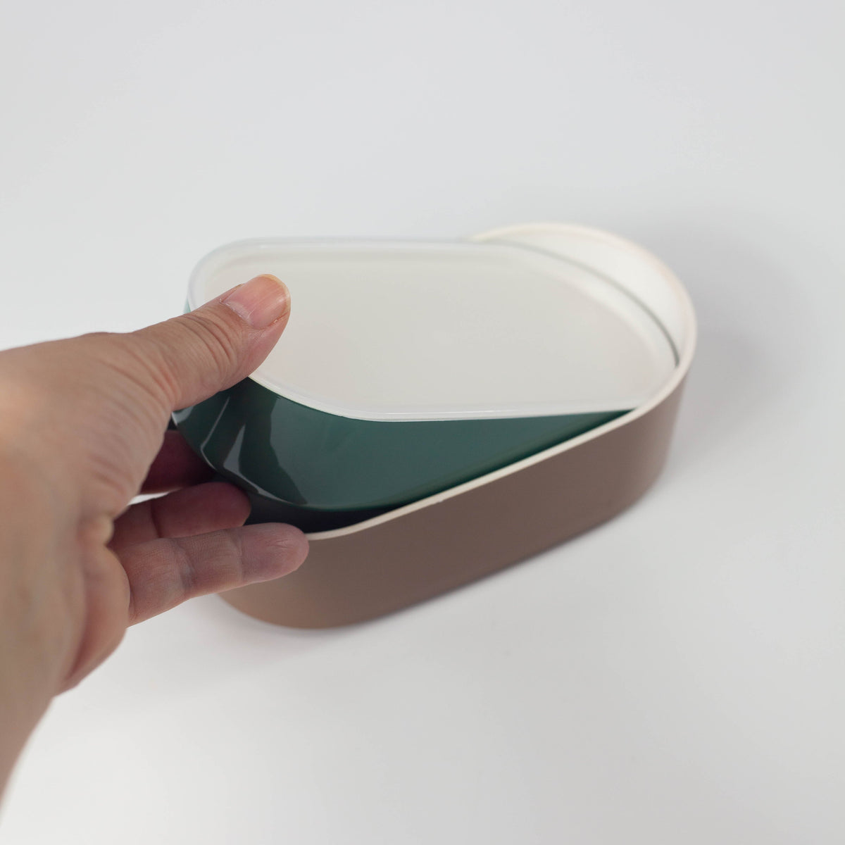Chocotto ちょこ弁当箱 2段ランチボックス ミント×いちごカラー  コンパクト