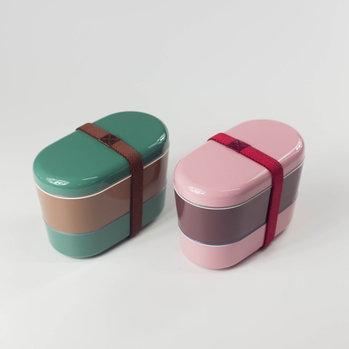 Chocotto ちょこ弁当箱 2段ランチボックス ミント×いちごカラー 