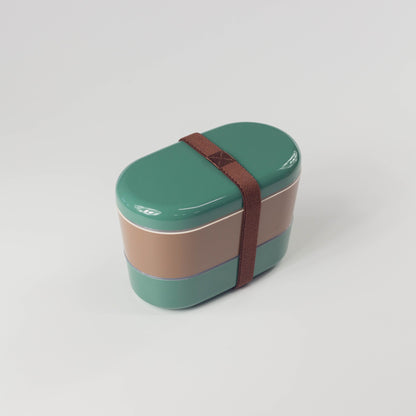 Chocotto ちょこ弁当箱 2段ランチボックス ミント×いちごカラー 