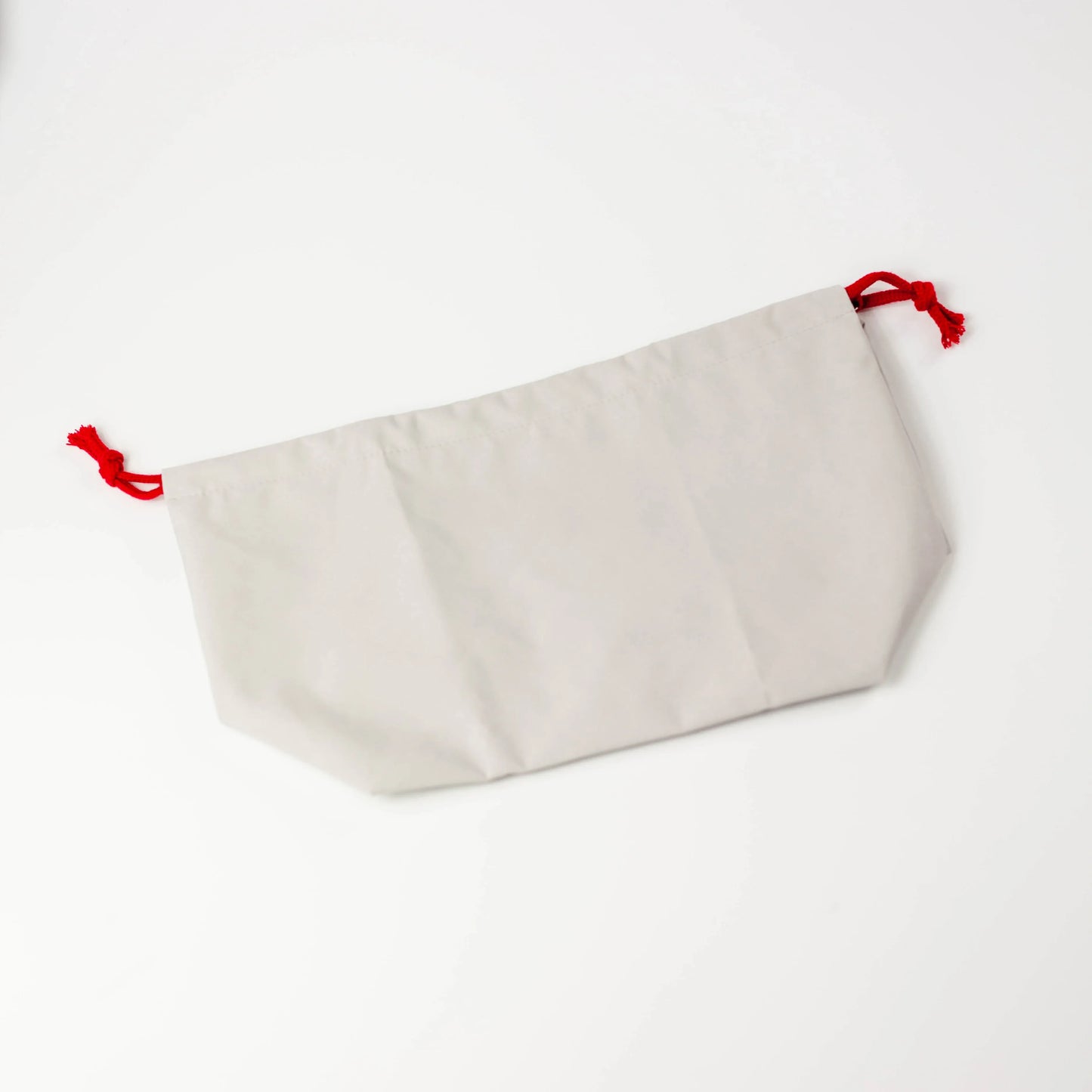 汁漏れに強い巾着袋 ライトグレー