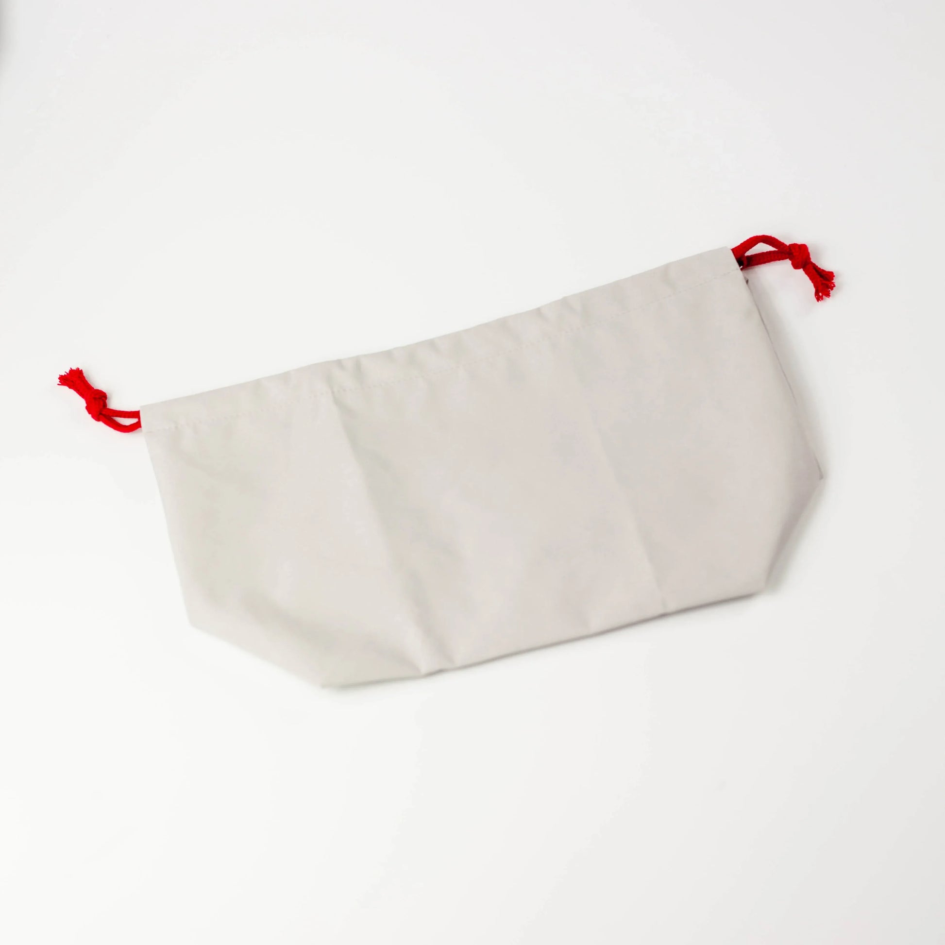 汁漏れに強い巾着袋 ライトグレー