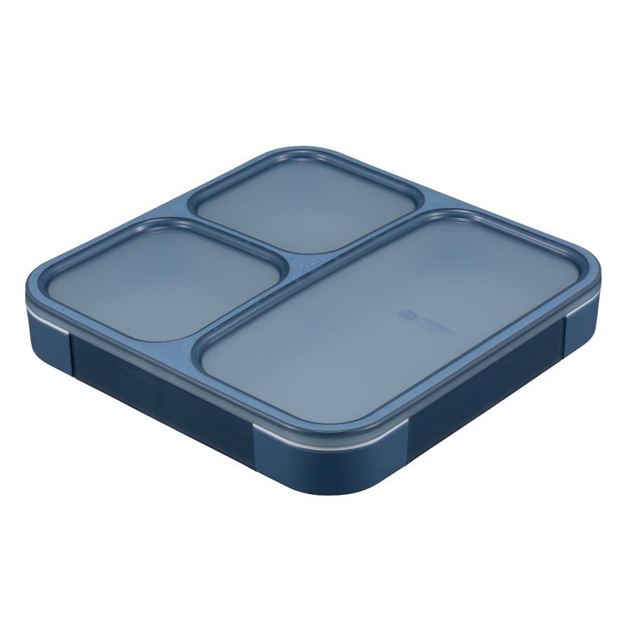 薄型弁当箱 抗菌フードマン 800ml アッシュネイビー