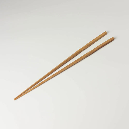 すす竹ねじり取り箸 30cmの一膳を並べた全体像
