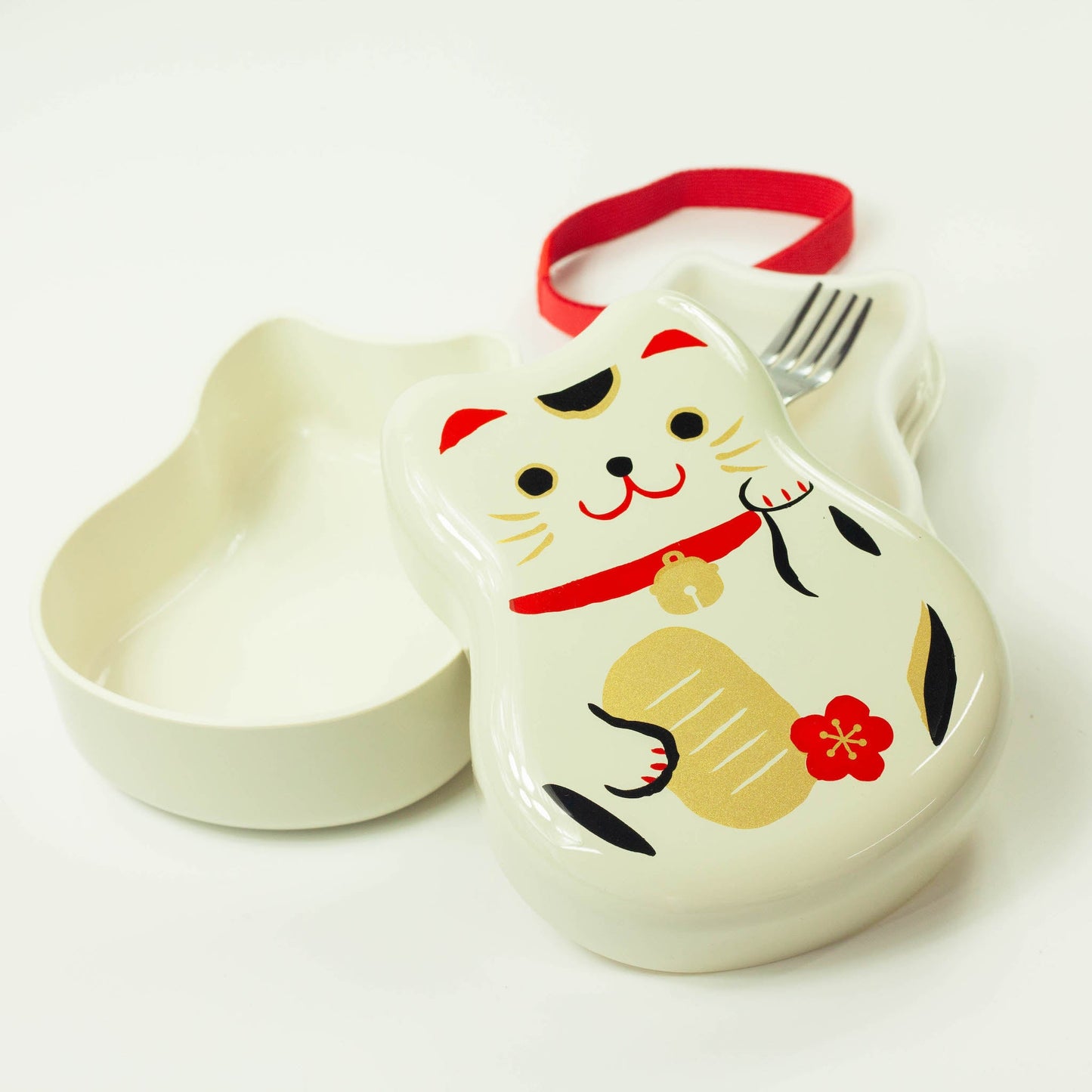 丸子二段弁当| 白まねきねこ