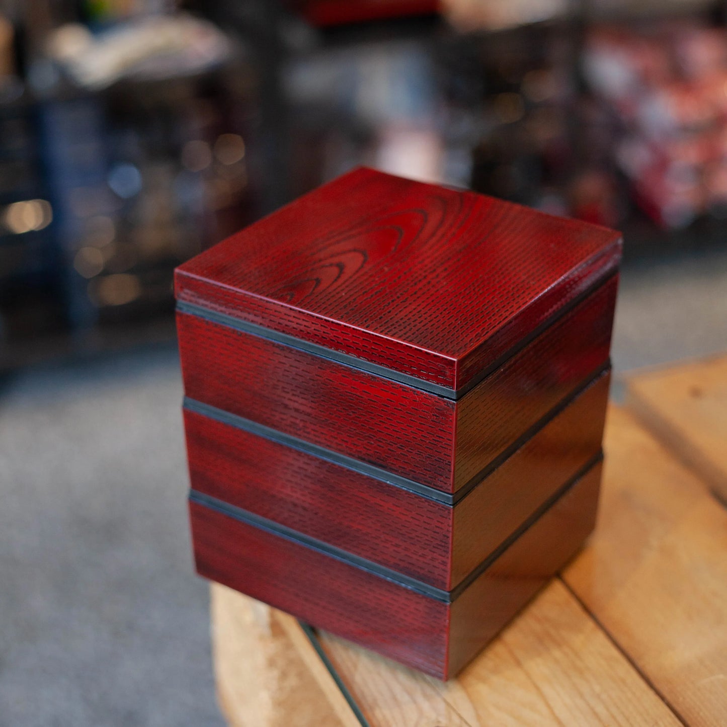 15.0木目三段重 黄昏