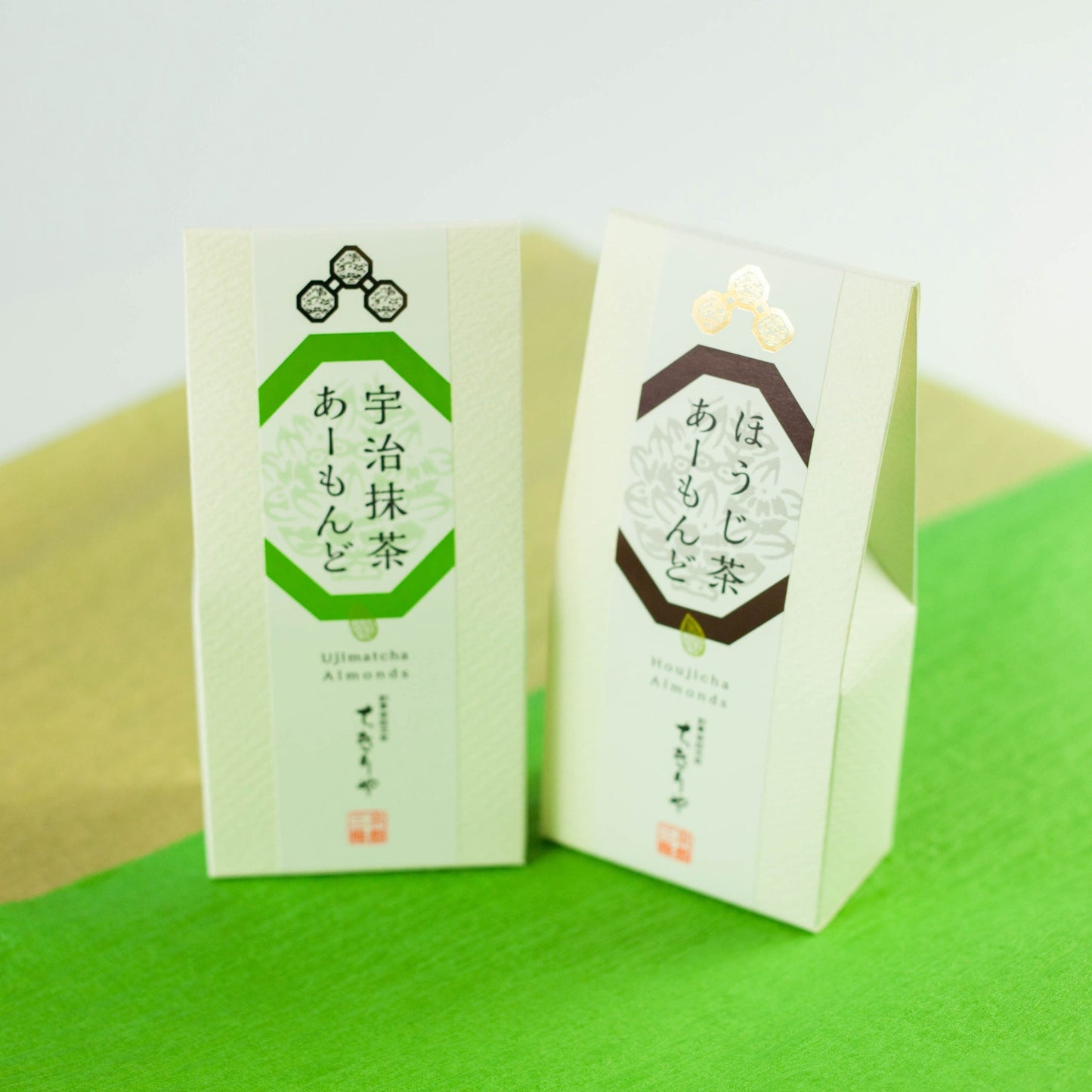 あーもんど２個詰合せ（抹茶・ほうじ茶）