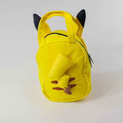 ピカチュウ ダイカットバッグ 耳付きデザイン 後ろ姿