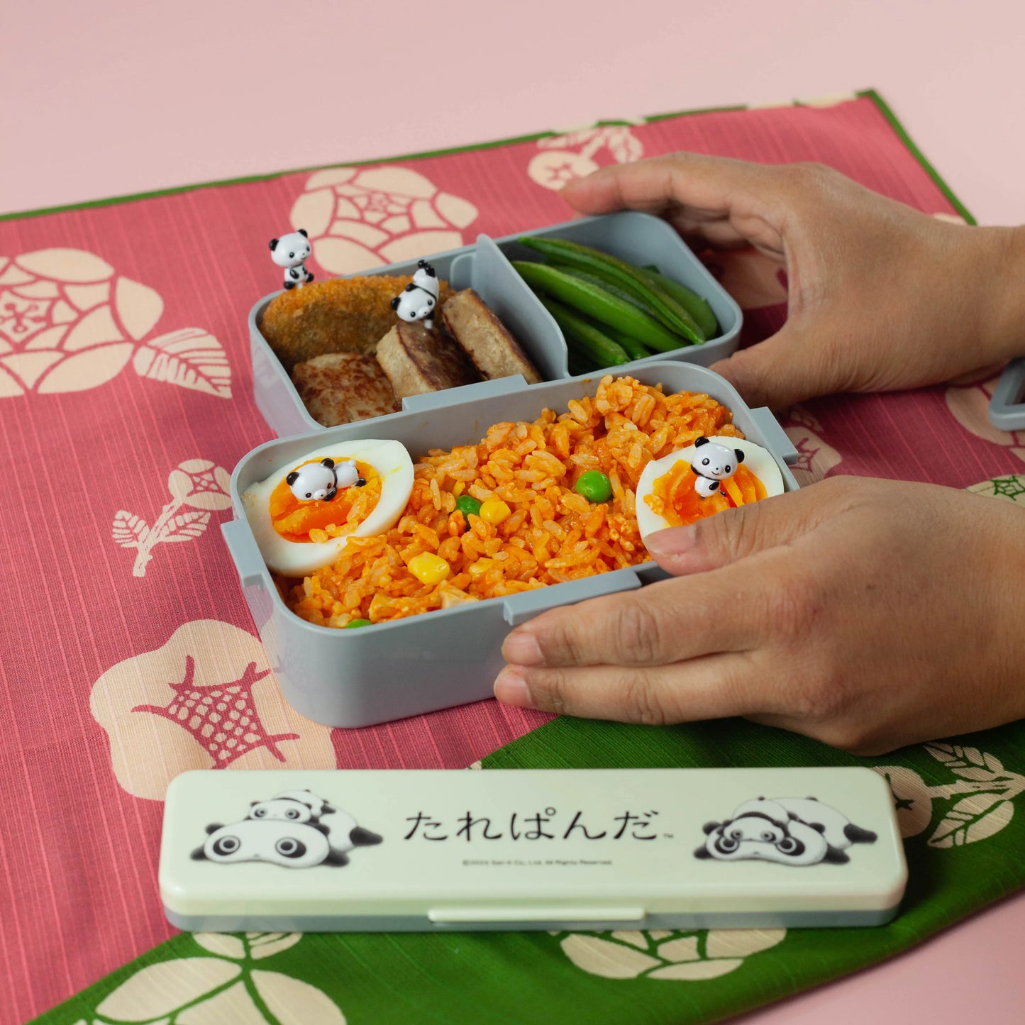 たれぱんだ二段弁当箱600ml