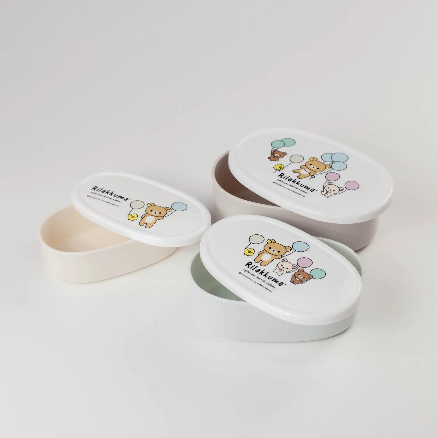 リラックマ 抗菌シール容器 3Pセット
