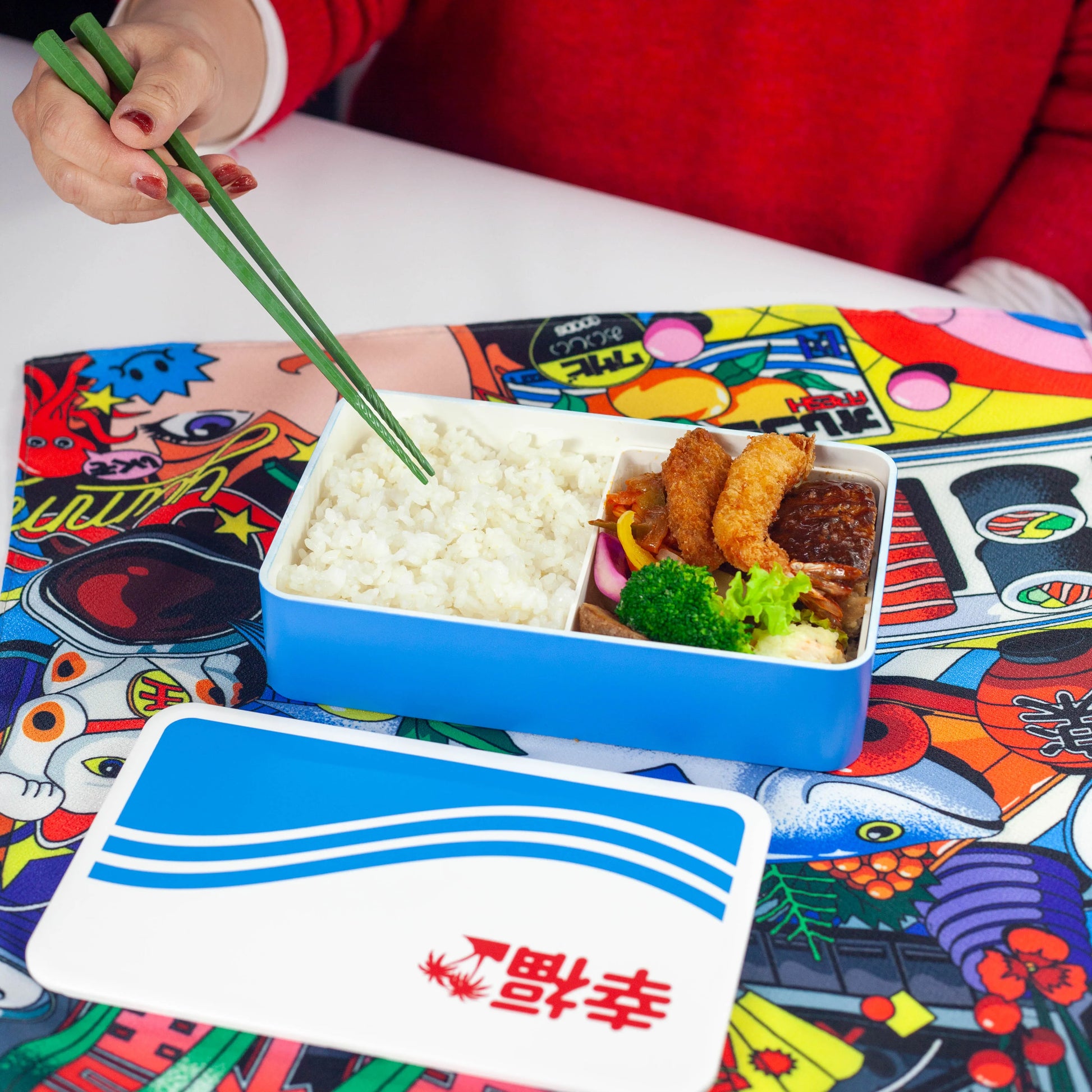 City Pop 弁当箱 | レトロデザイン 1000ml 日本製 ランチバンド付き