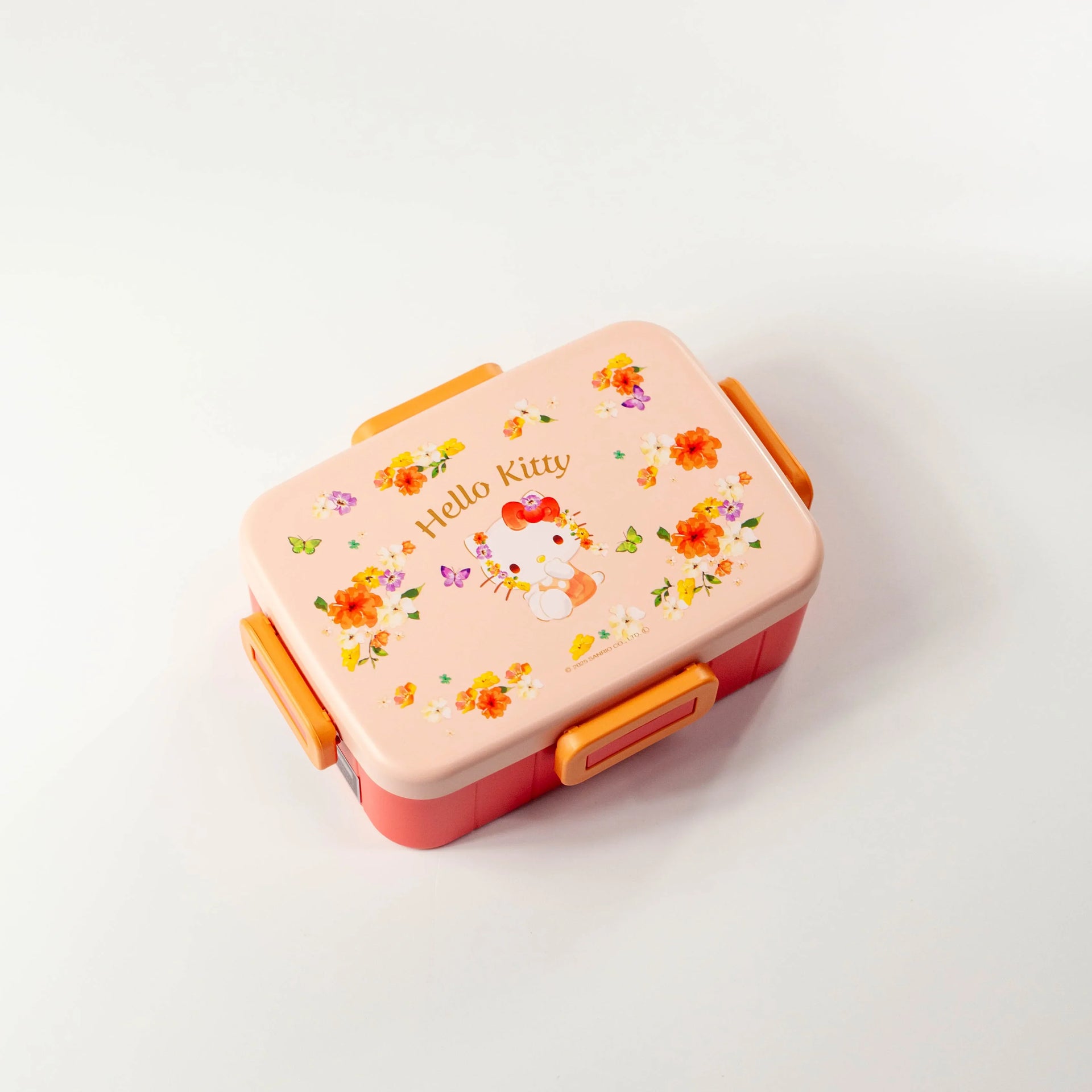 ハローキティ パステル花柄 弁当箱 650ml 4点ロック | Bento&co