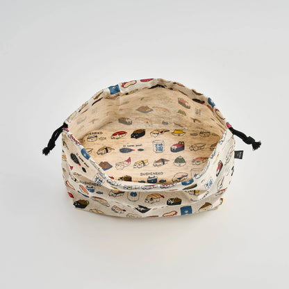 オリジナル巾着袋 寿司猫