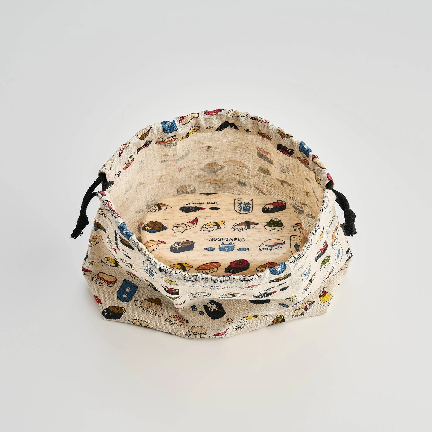 オリジナル巾着袋 寿司猫