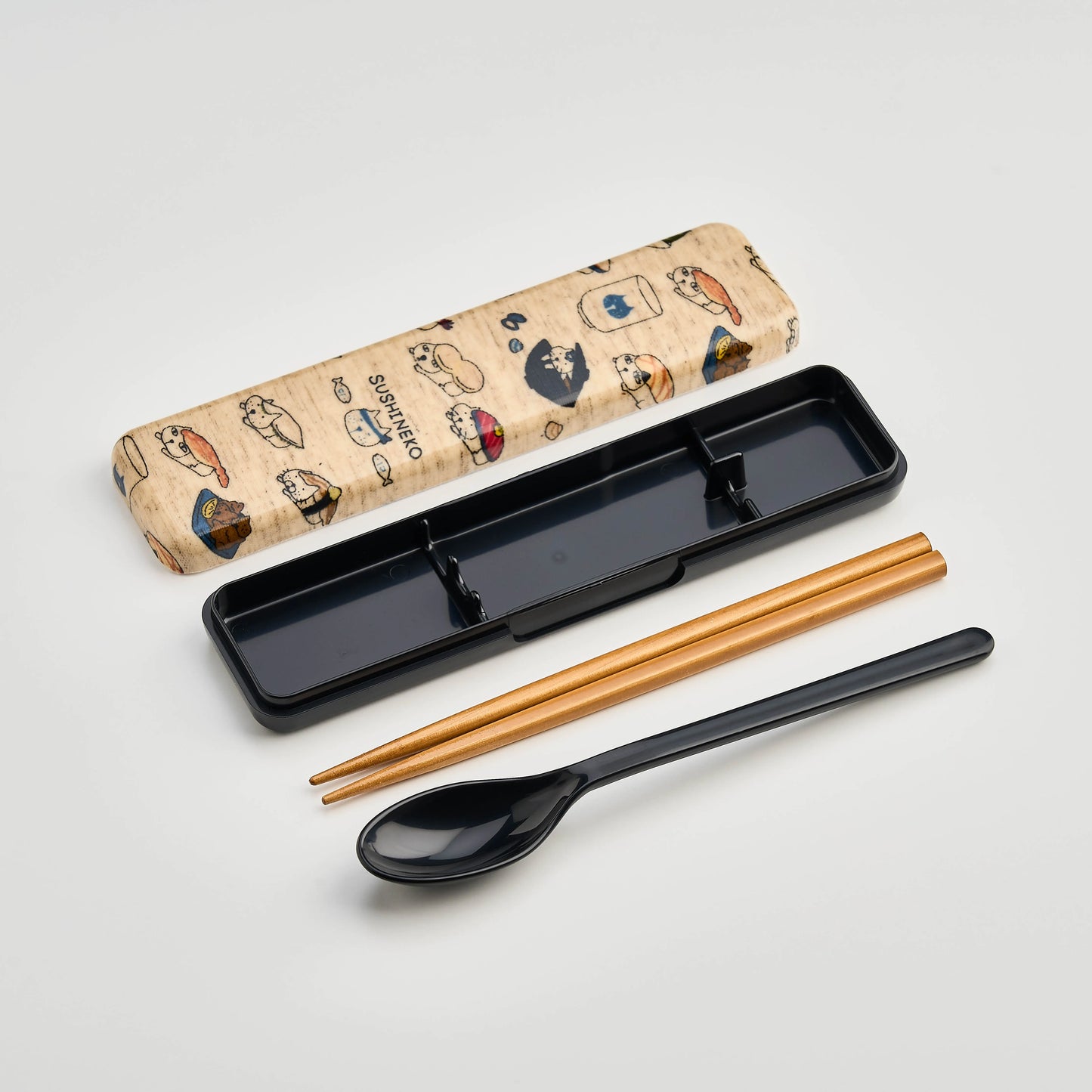 オリジナル寿司猫18.0 スプーン&箸セット