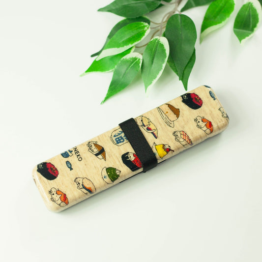 寿司猫 スプーン 箸セット 18cm 日本製 Bento&co