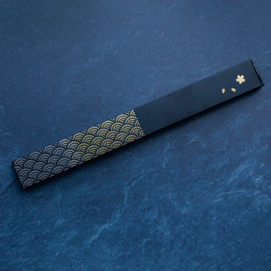 20.5 スクエア箸箱セット 青海波 日本製