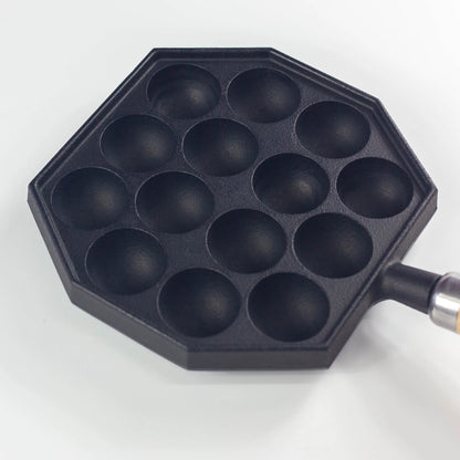 たこ焼器 14穴（木柄付）