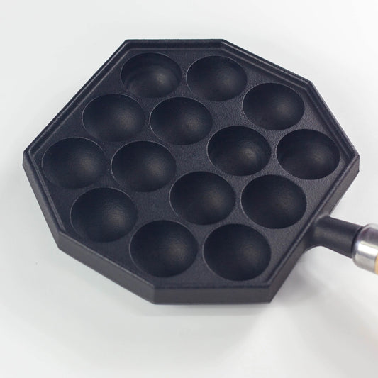 たこ焼器 14穴（木柄付）