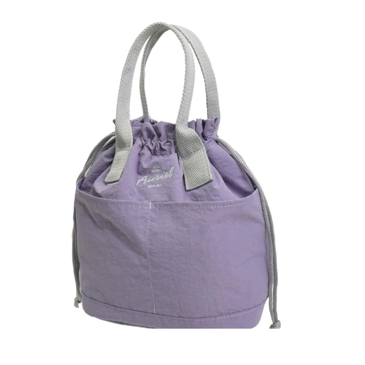 オーリエル 保冷巾着バッグ むらさき