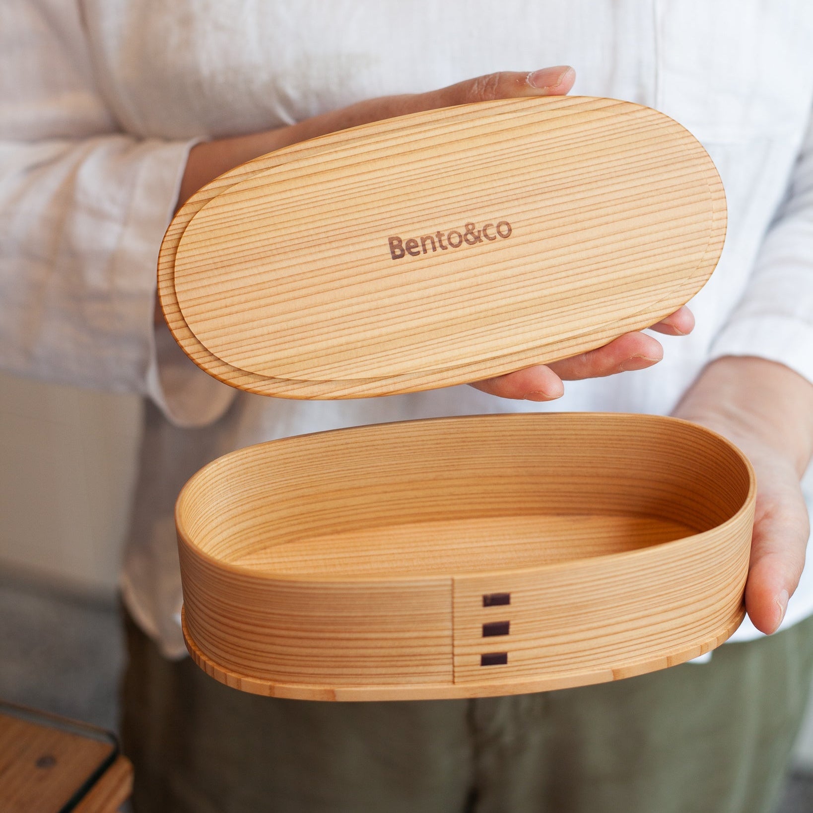 曲げわっぱ オリジナル 秋田杉 日本製 Bento&co サイズ 刻印