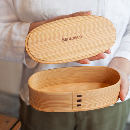 曲げわっぱ オリジナル 秋田杉 日本製 Bento&co サイズ 刻印