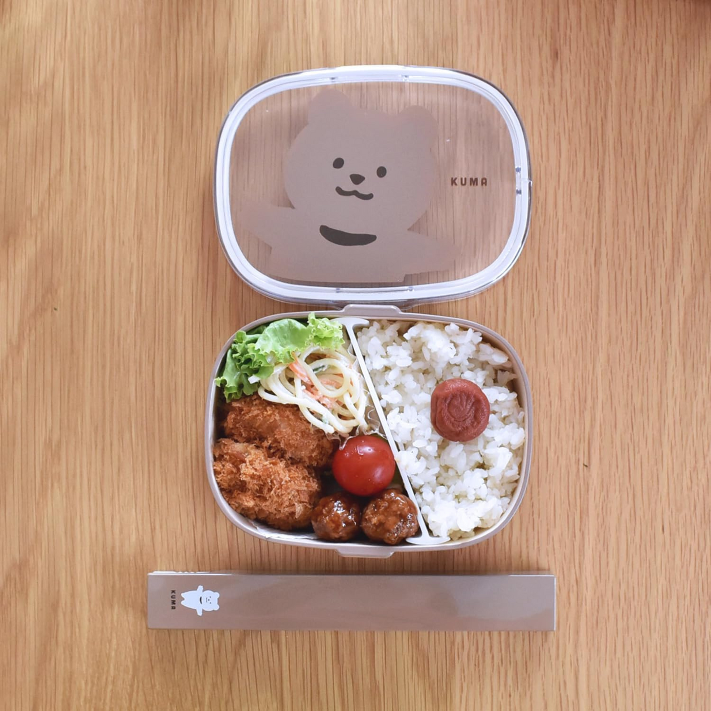 ムームー 抗菌ワンタッチランチ M くま*