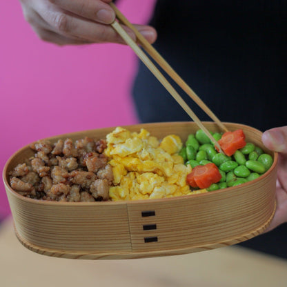 曲げわっぱ オリジナル 秋田杉 日本製 Bento&co 使用例