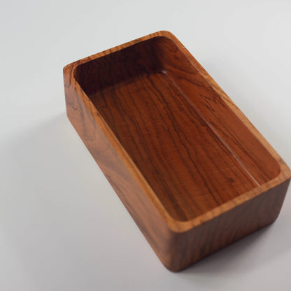 Miyama Bento Box 413 桜 全体 — 温かみのある赤褐色が美しい天然桜材の木製弁当箱