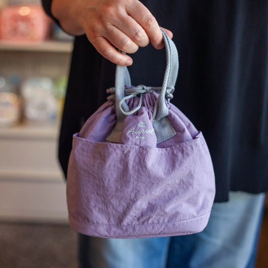 オーリエル 保冷巾着バッグ むらさき