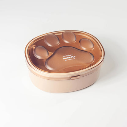 にゃお にくきゅうワンタッチランチ ピンクの肉球型の半透明フタ