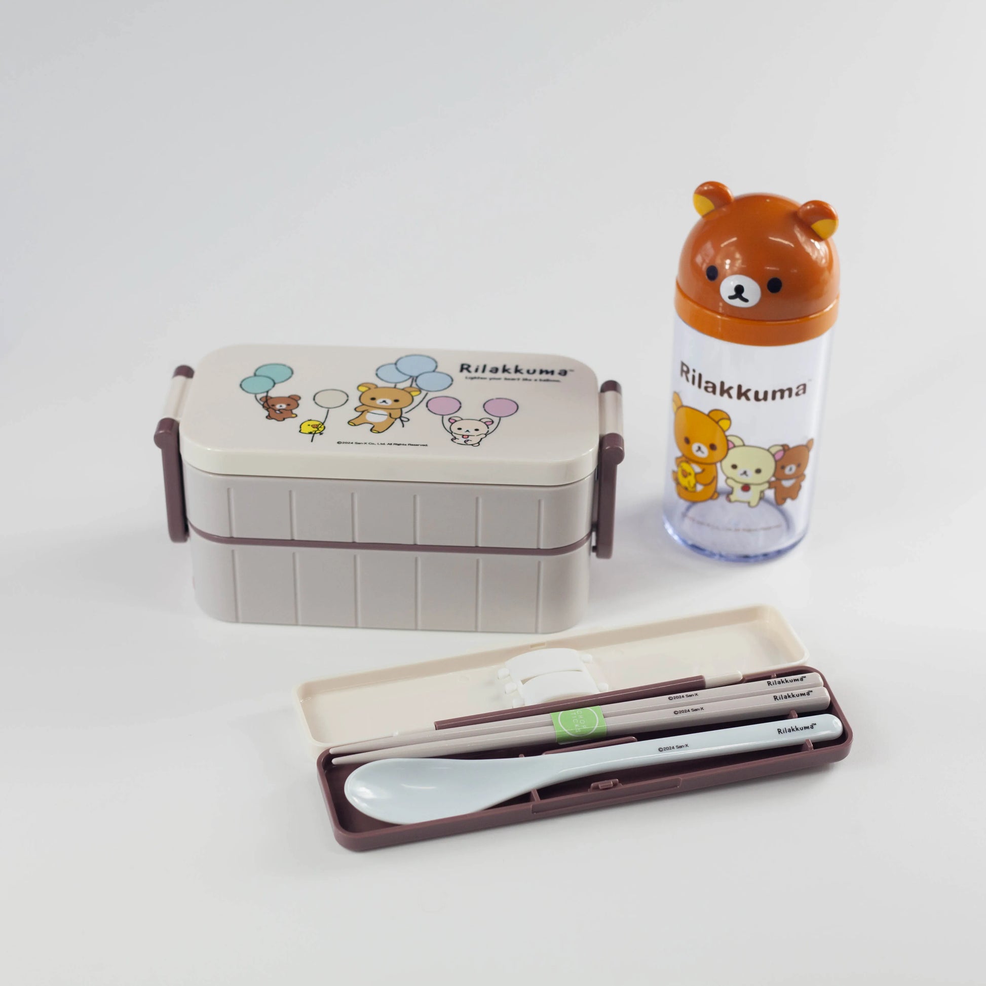 リラックマ お弁当セット｜弁当箱・カトラリー・ふりかけケース