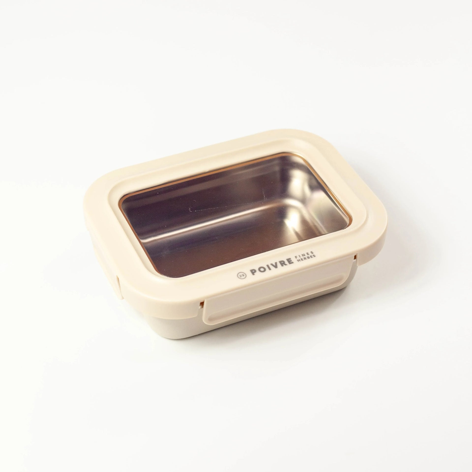ポワブル ステンレス弁当箱 4点ロック 640ml ベージュ | Bento&co 京都