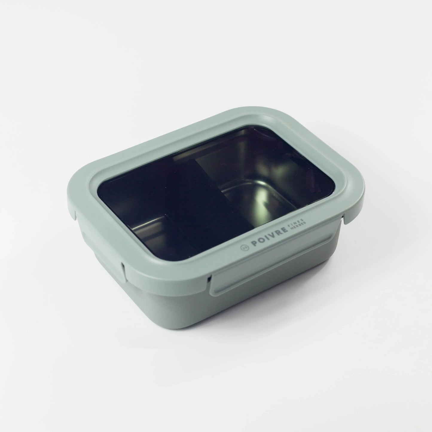 ポワブル ステンレス4点ロックランチコンテナ L ネイビー