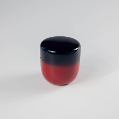 山中塗　中棗 曙塗 黒朱 切合口 桐箱入