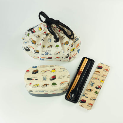 オリジナル弁当箱セット| 寿司猫 570ml