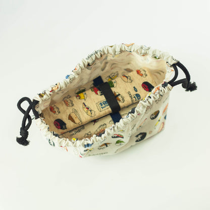 オリジナル巾着袋 寿司猫