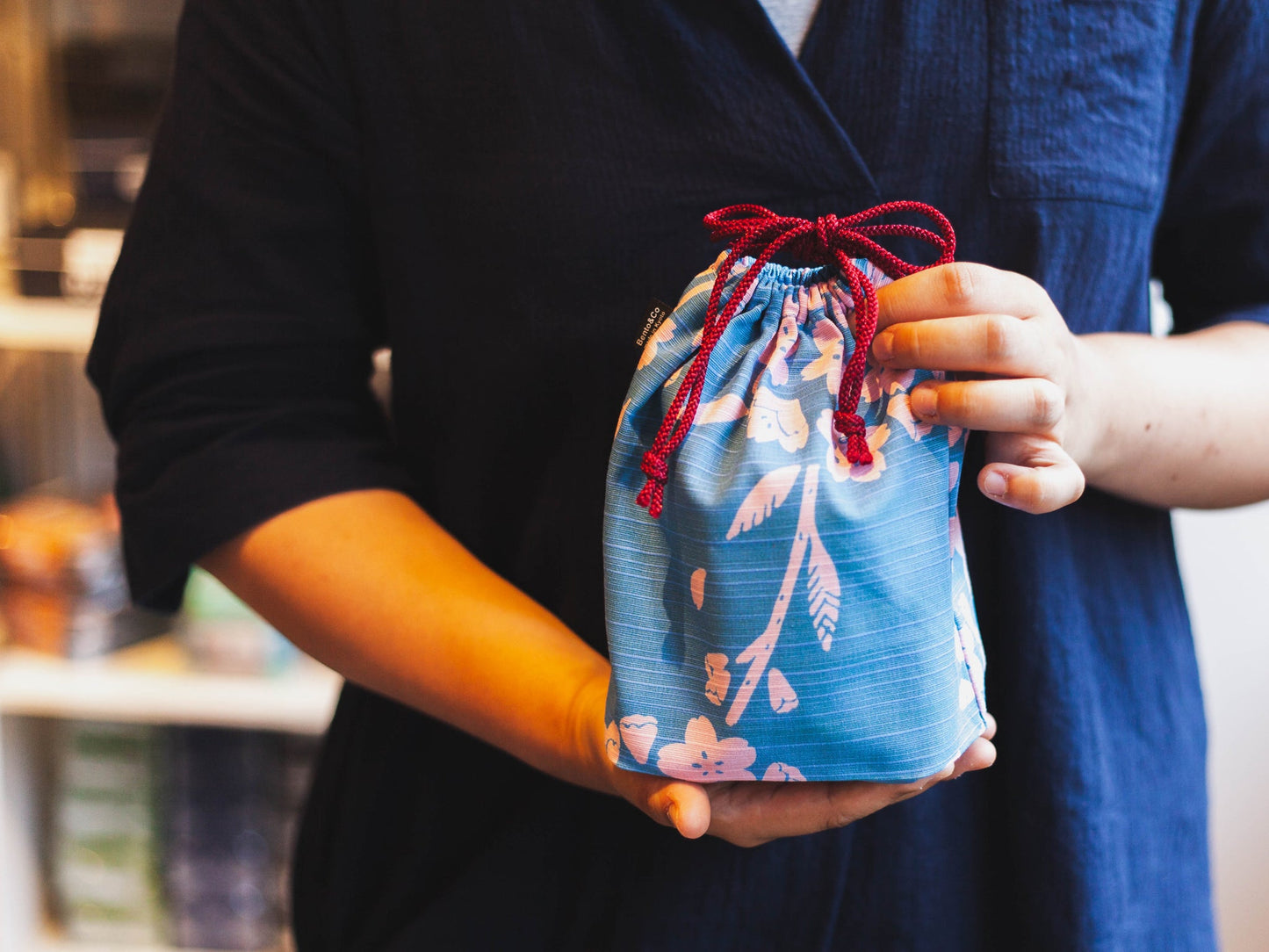 Original Furoshiki Bag | Sky Blue by Sanyo Shoji - Bento&co Japanese Bento Lunch Boxes and Kitchenware Specialists