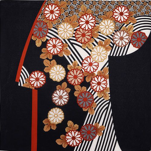 Setsugekka Kiku Furoshiki 120cm