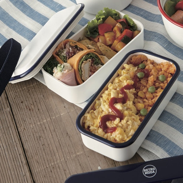 レトロモーダ スクエア ネイビー | 竹中 日本製弁当箱 | Bento&co