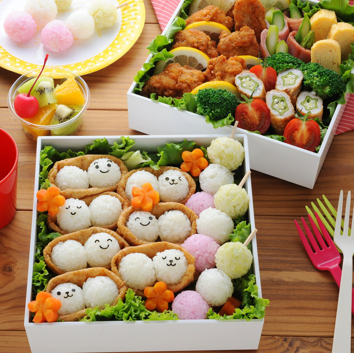 こむすびボール mini×2 セットピクニック弁当