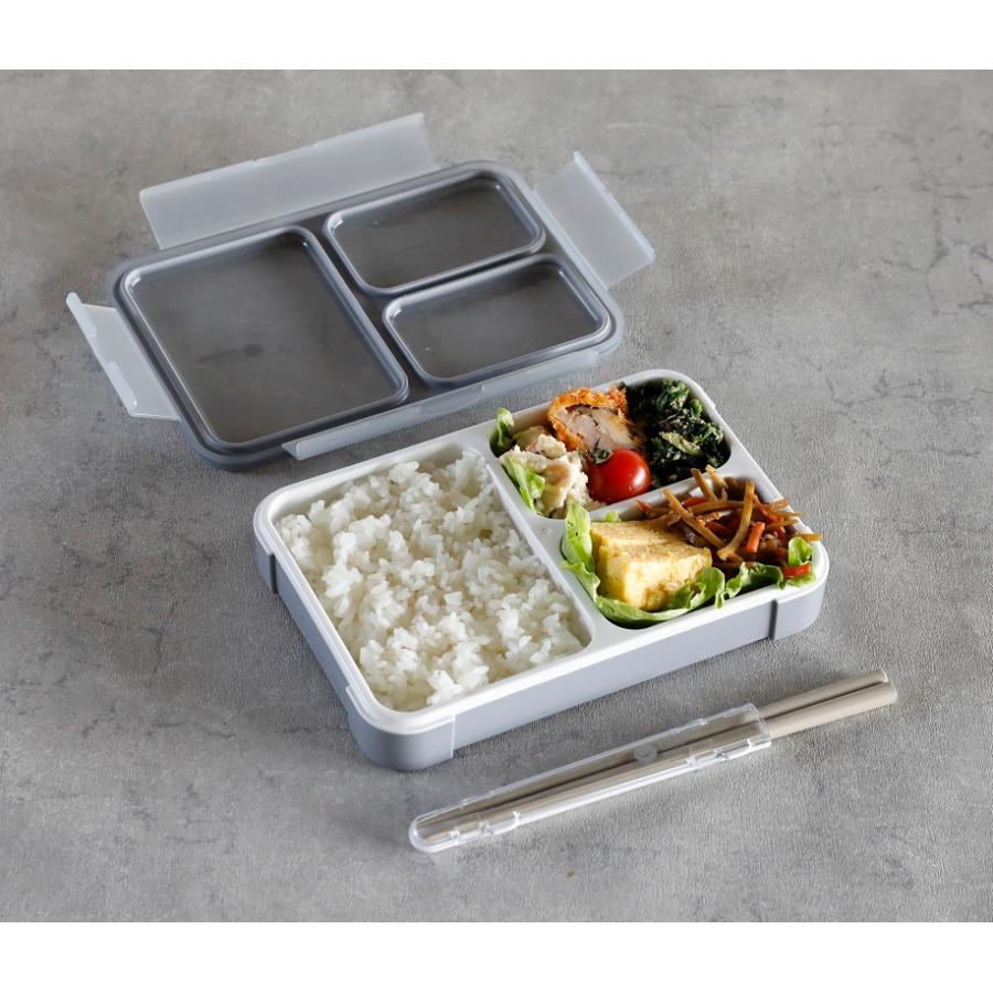薄型弁当箱 抗菌フードマン 600ml グレーベージュ