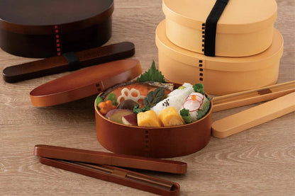 曲げわっぱ一段弁当 500ml ライトブラウン