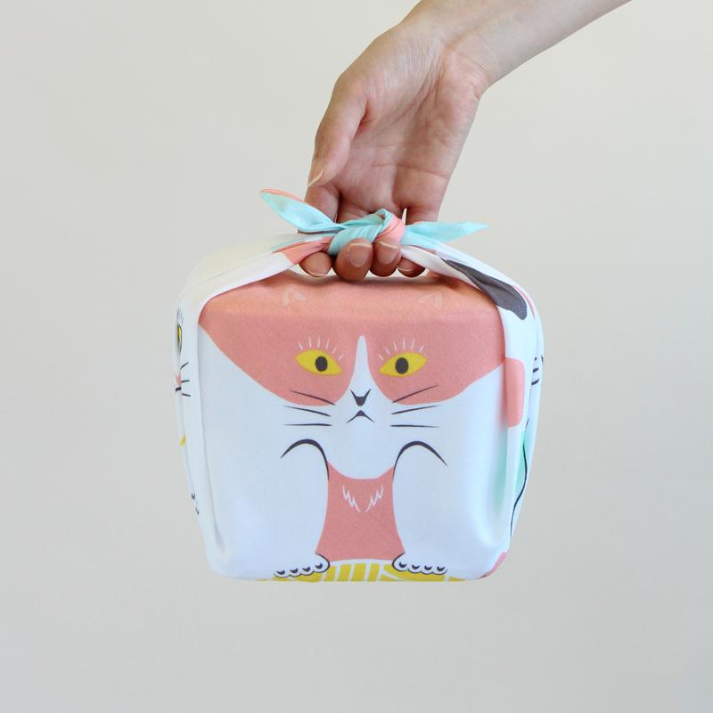 Cochae Animal Furoshiki Musubi | Cats by Yamada Seni - Bento&co Japanese Bento Lunch Boxes and Kitchenware Specialists