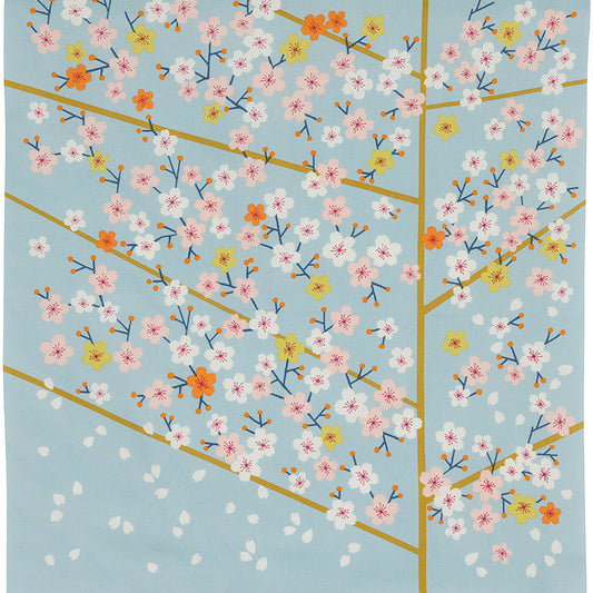 50 風呂敷 ひめむすび | 桜 ブルー