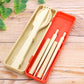 GO OUT Cutlery | Brick Red by Kokubo - Bento&co Japanese Bento Lunch Boxes and Kitchenware Specialists