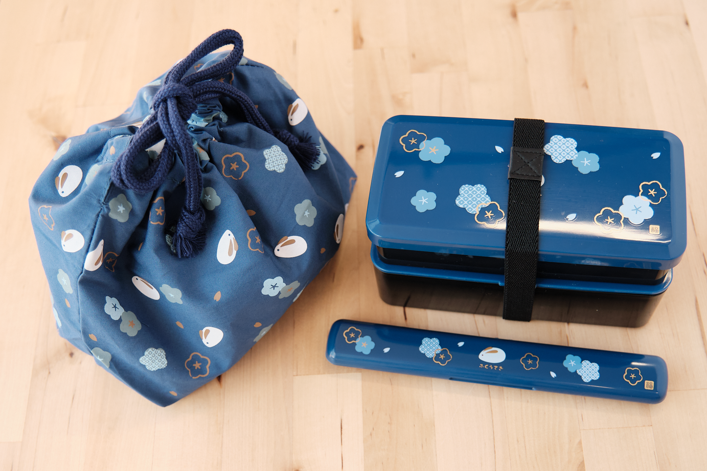 Fuku Usagi Bento Box | Blue - Bento&co