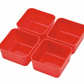 仕切り小鉢（18.0重箱用）４個セット Red